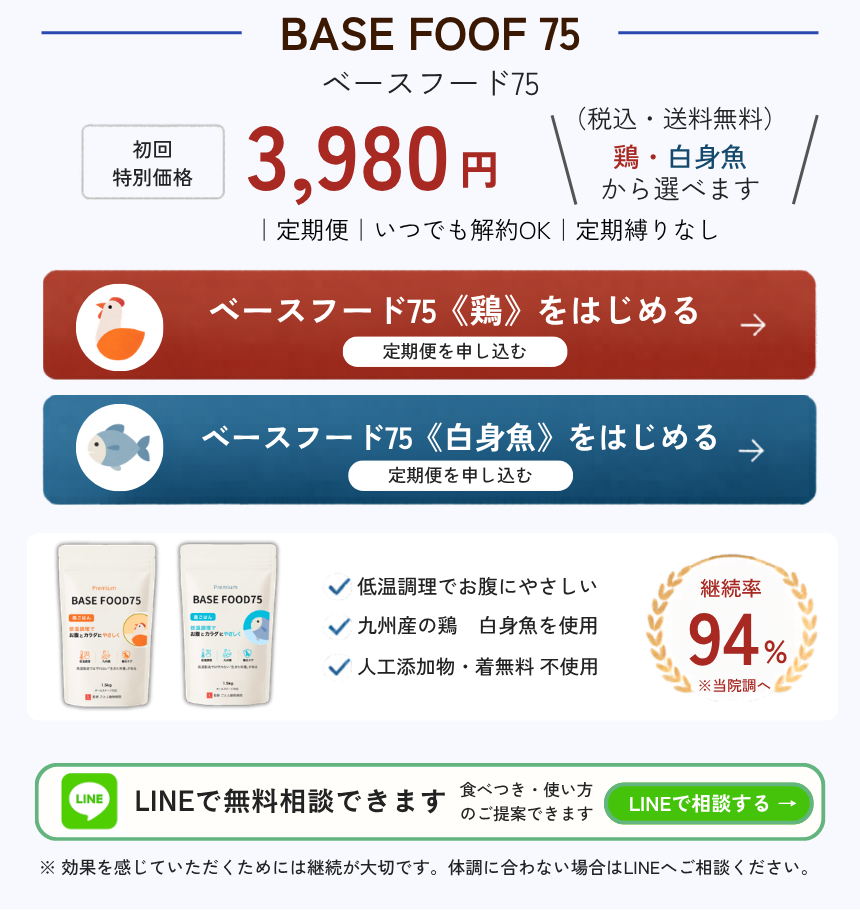 ベースフード75 定期便のご案内